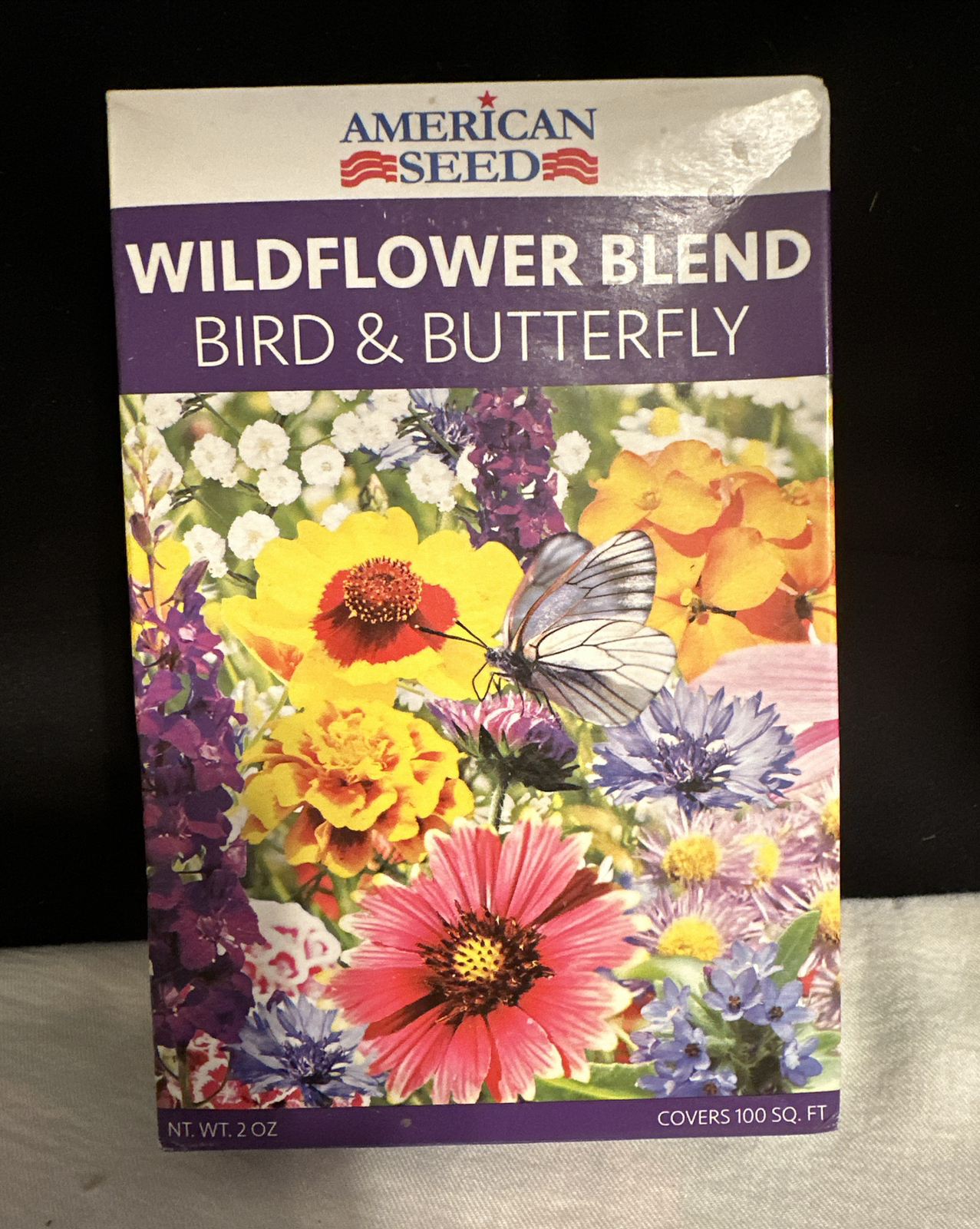 American Seed Shade Mix, Wildflower Blend, 100 Square Foot Shaker Box (2 Ounce)