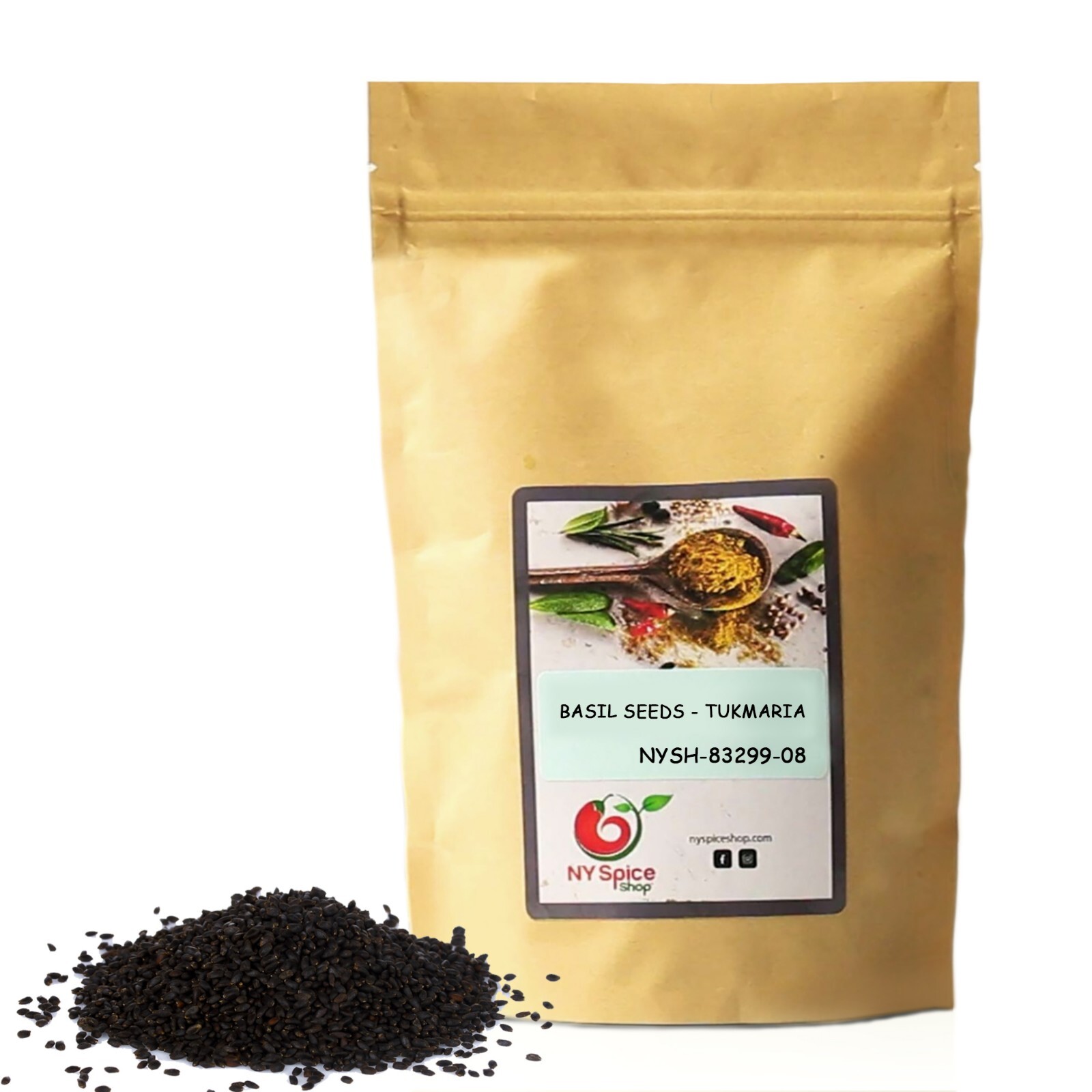 Basil Seeds Tukmaria Item Weight 8oz-3lb