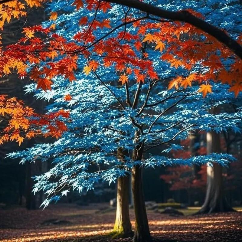 15 Rare Blue Japanese Maple Seeds – Acer Palmatum Ornamental Tree Seeds for P…