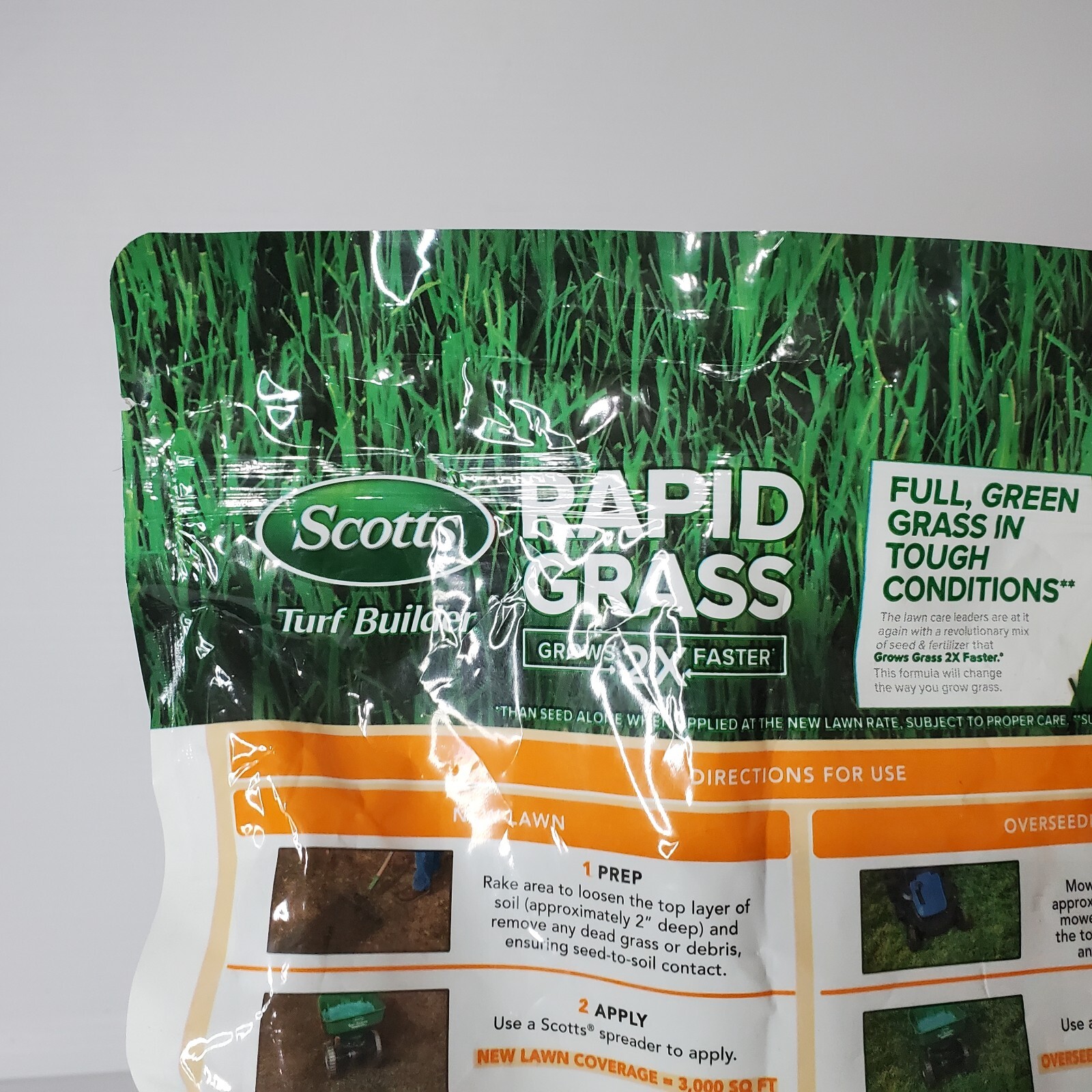 Scotts Combination Turf Builder Rapid Grass Seed Fertilizer Bermudagrass 8 Lbs