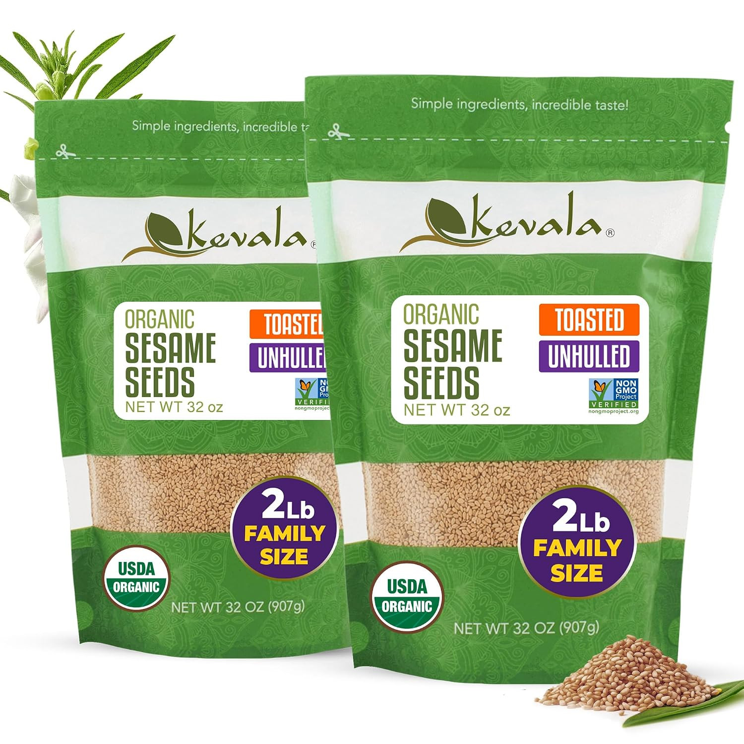 Organic Toasted Sesame Seeds (Unhulled) – Single-Origin Premium Selection Roaste