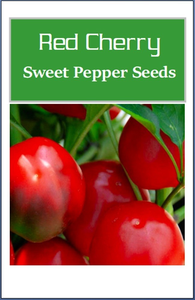 Red Cherry Sweet Pepper Seeds | NON-GMO | Heirloom | Fresh Garden Seeds