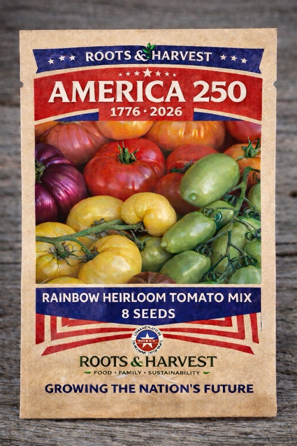 Heirloom Tomato Seeds 8 Seed Pack Colorful Slicer Mix Red Yellow Pink Green