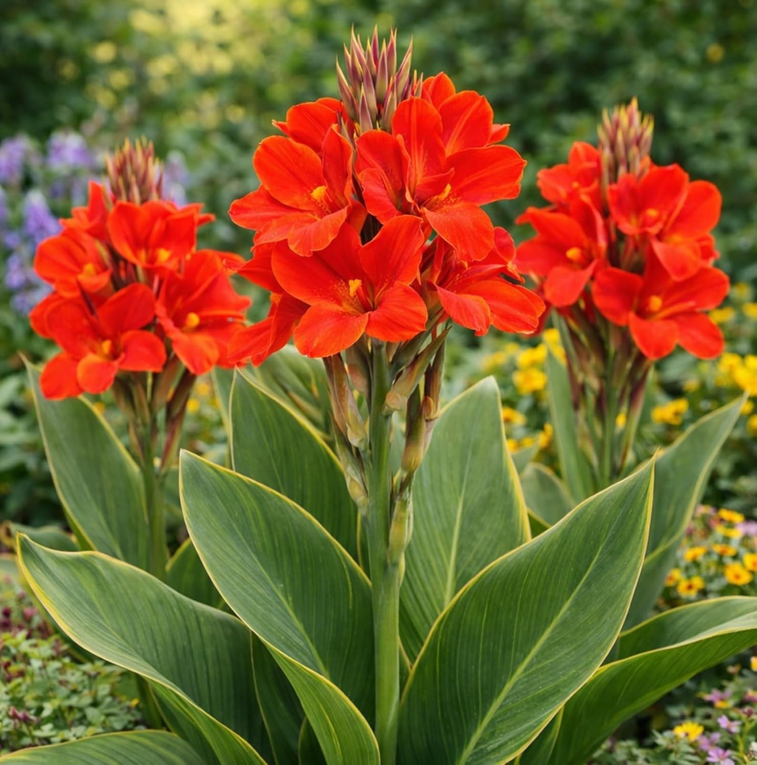 Brilliant Canna Lily Premium Bulbs – Vivid Red-Orange (5 Bulbs)