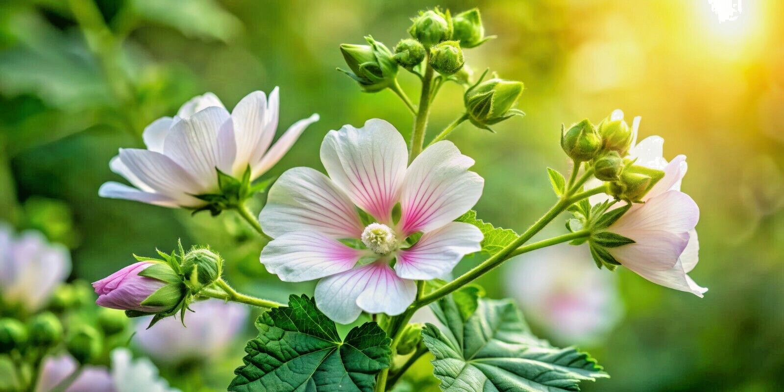 true Marshmallow 50 seeds. Georgius light pink flowers. Althaea officinalis.