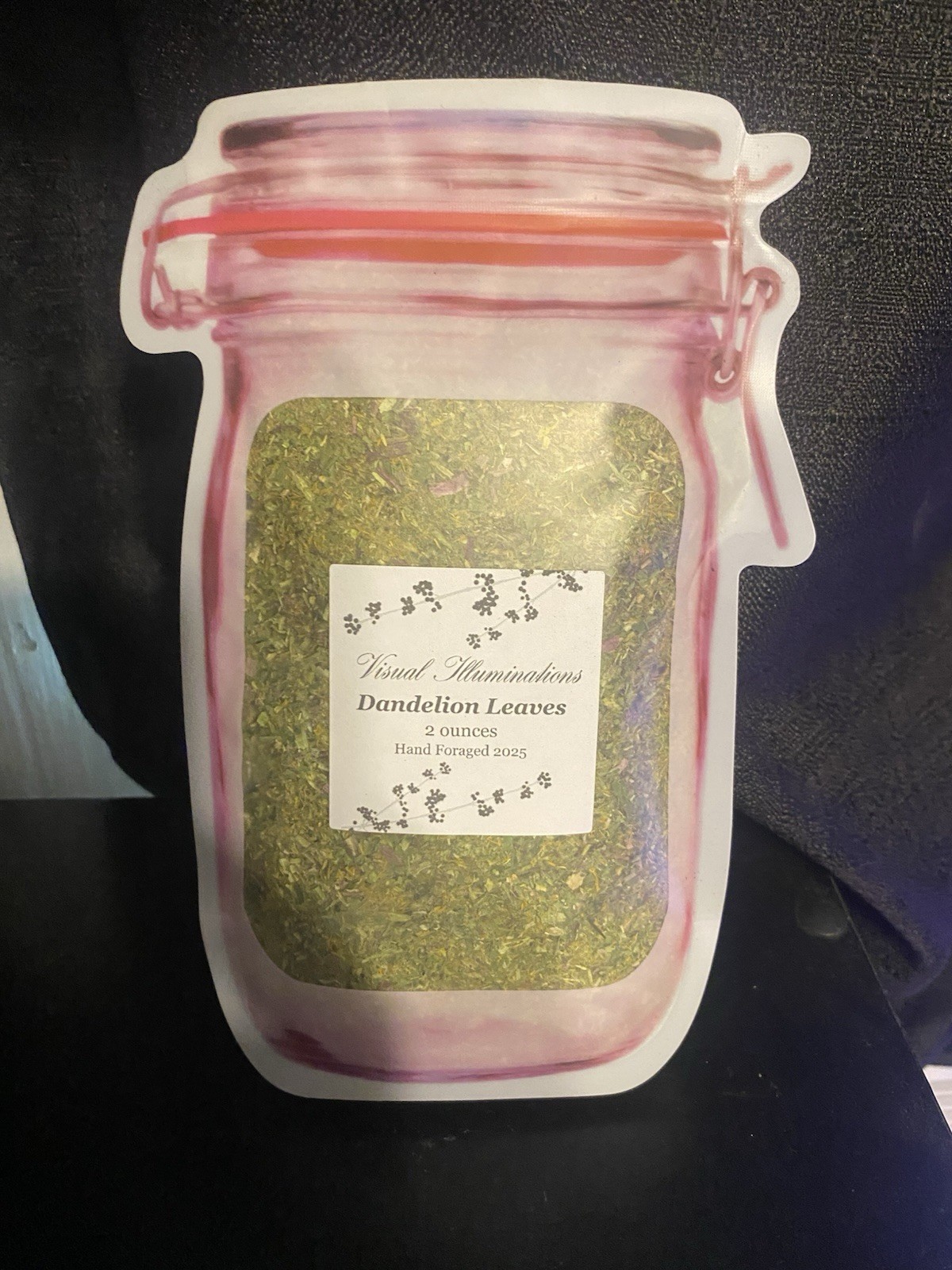 2oz Dried Native Maine Dandelion Leaves