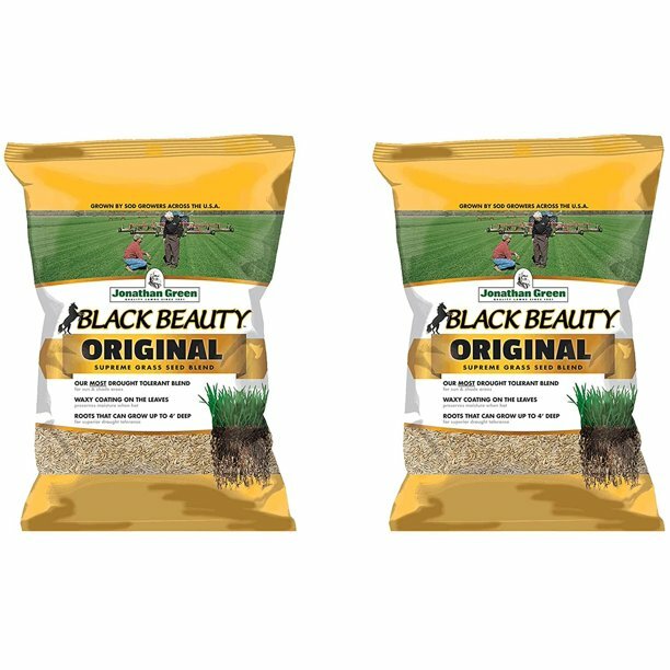 Jonathan Green (#10315) Black Beauty Original Grass Seed, 25 lb bag, 2 Pack