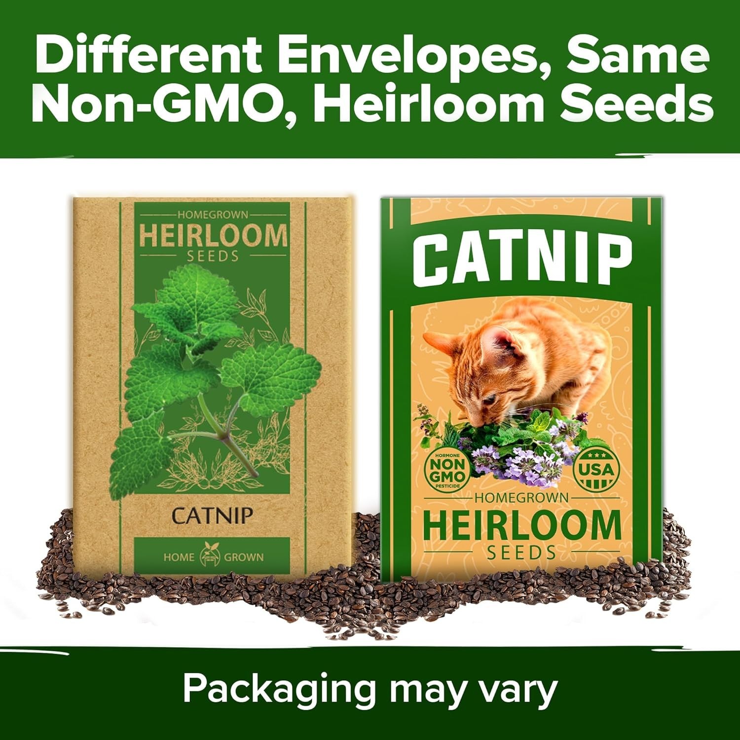Pet-Friendly Catnip Seeds – 2116 Heirloom Seeds with Online Guide