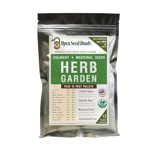 | 4,000 Heirloom Seeds | 12 Variety Pack of Herb Seeds | 2026 12 pack Herb Kit
