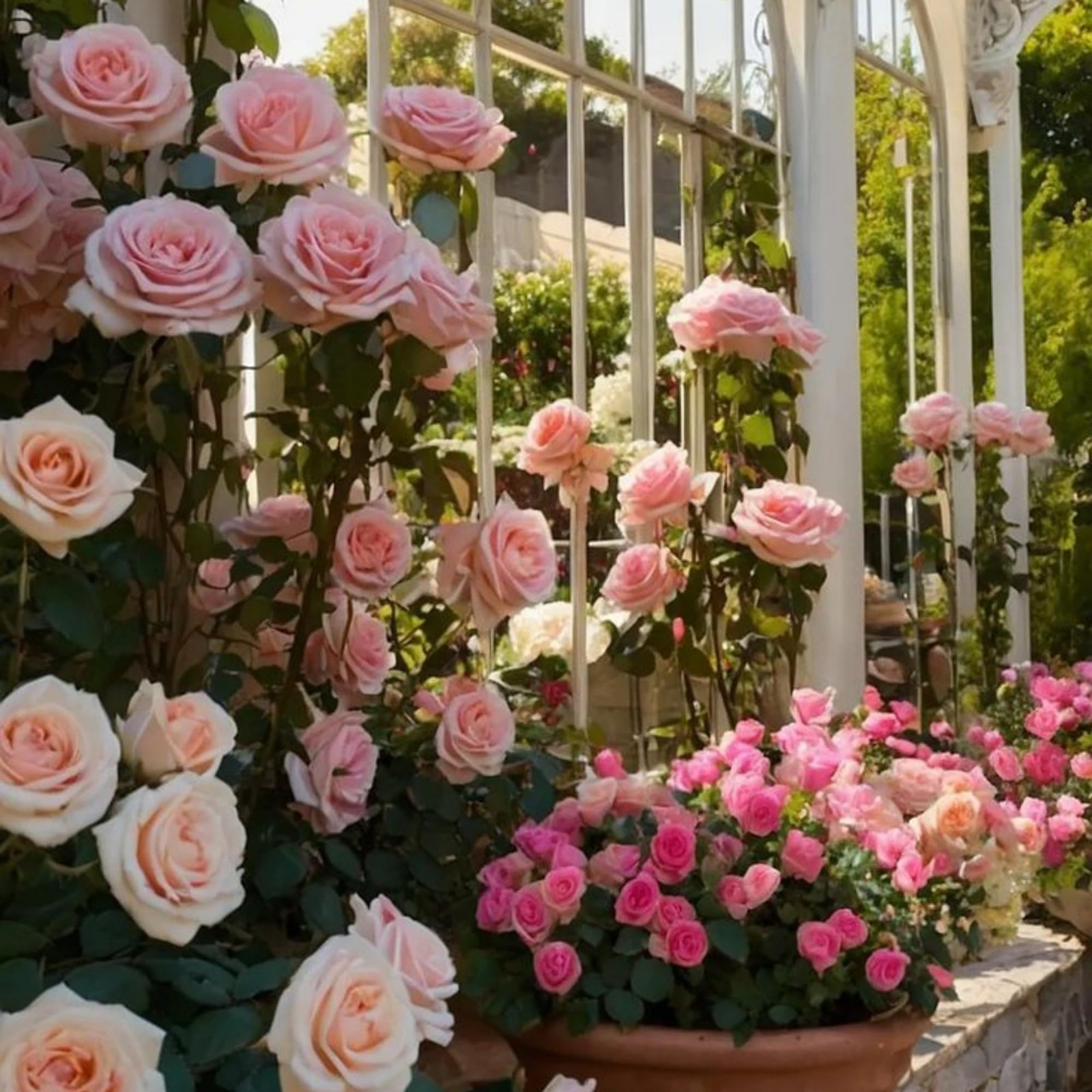 300+ Climbing Rose Seeds for Planting – Rare Mixed Climbing Rose Rosa Bush Vi…