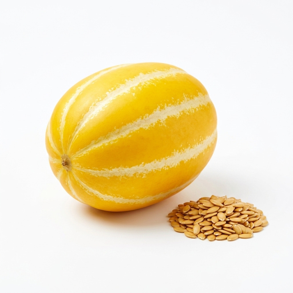120 Korean Melon Seeds – Sweet Asian Chamoe Melon Seeds for Home Gardens