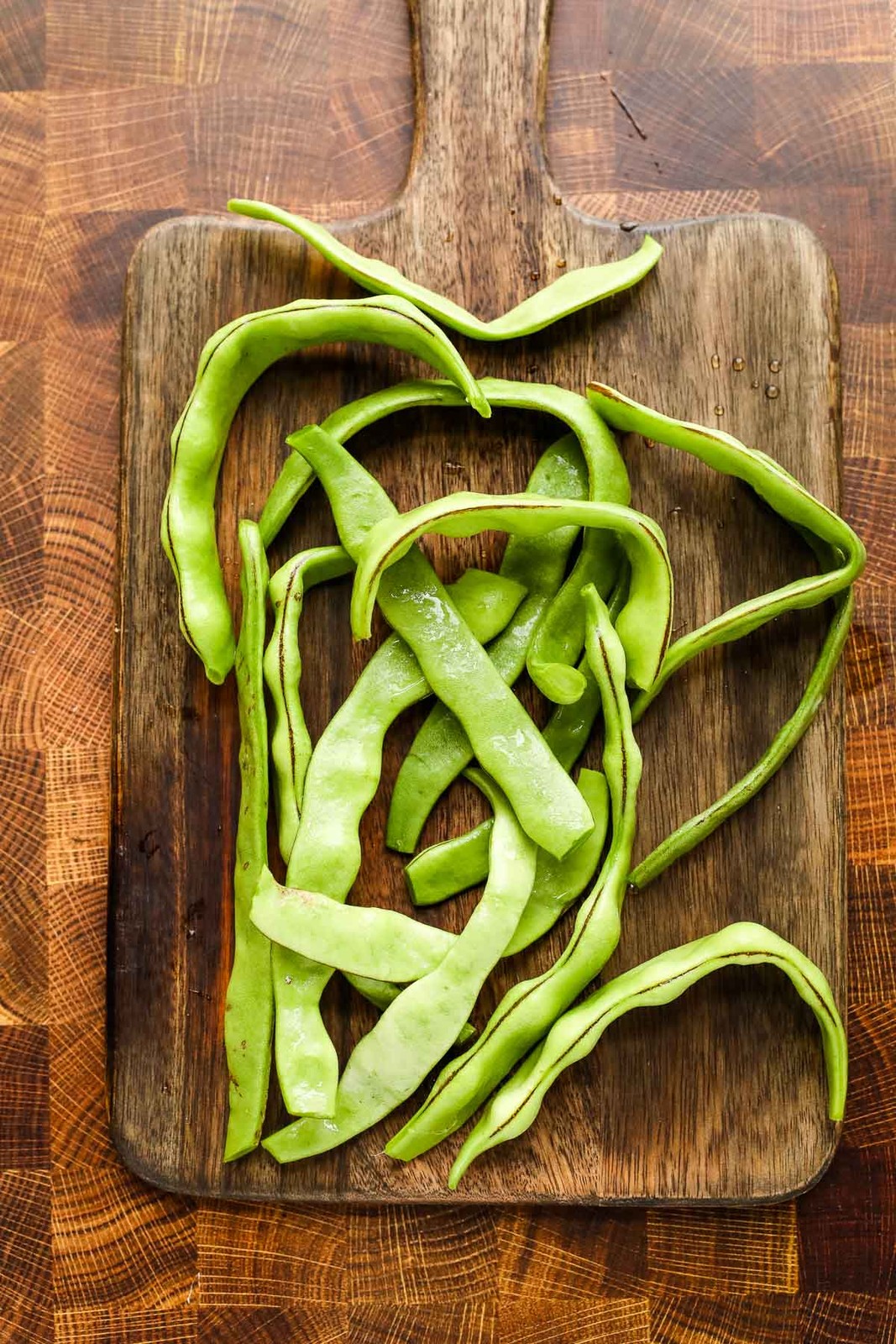 Lu Qing Romano Bean Seeds | Pole Beans Light Green Flat Runner Roma Seed 2023