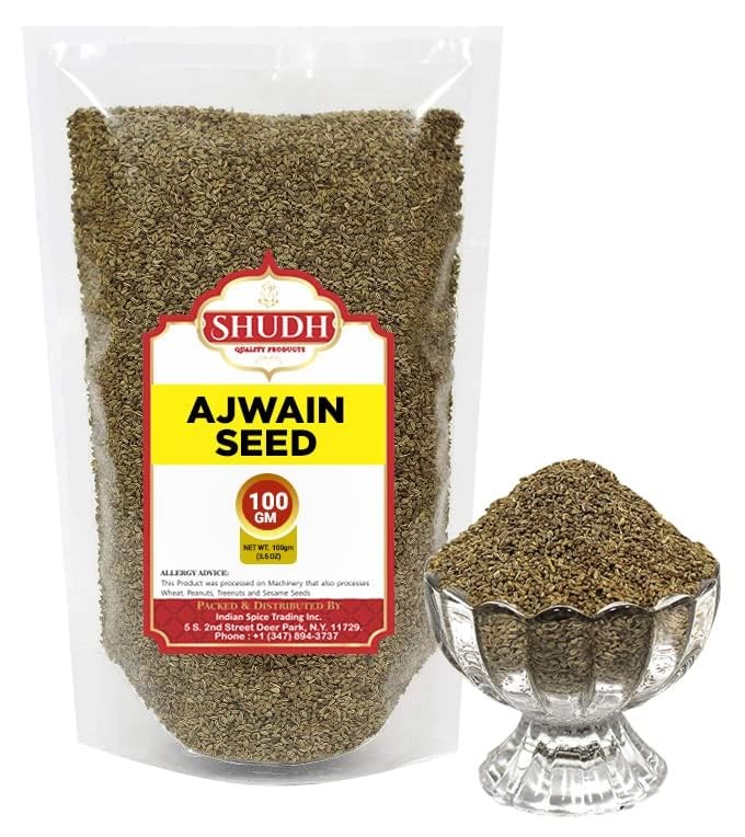SHUDH Ajwain Seeds (Carom Bishops Seed) Spice Whole 3.5oz (100g) ~ Natural | …