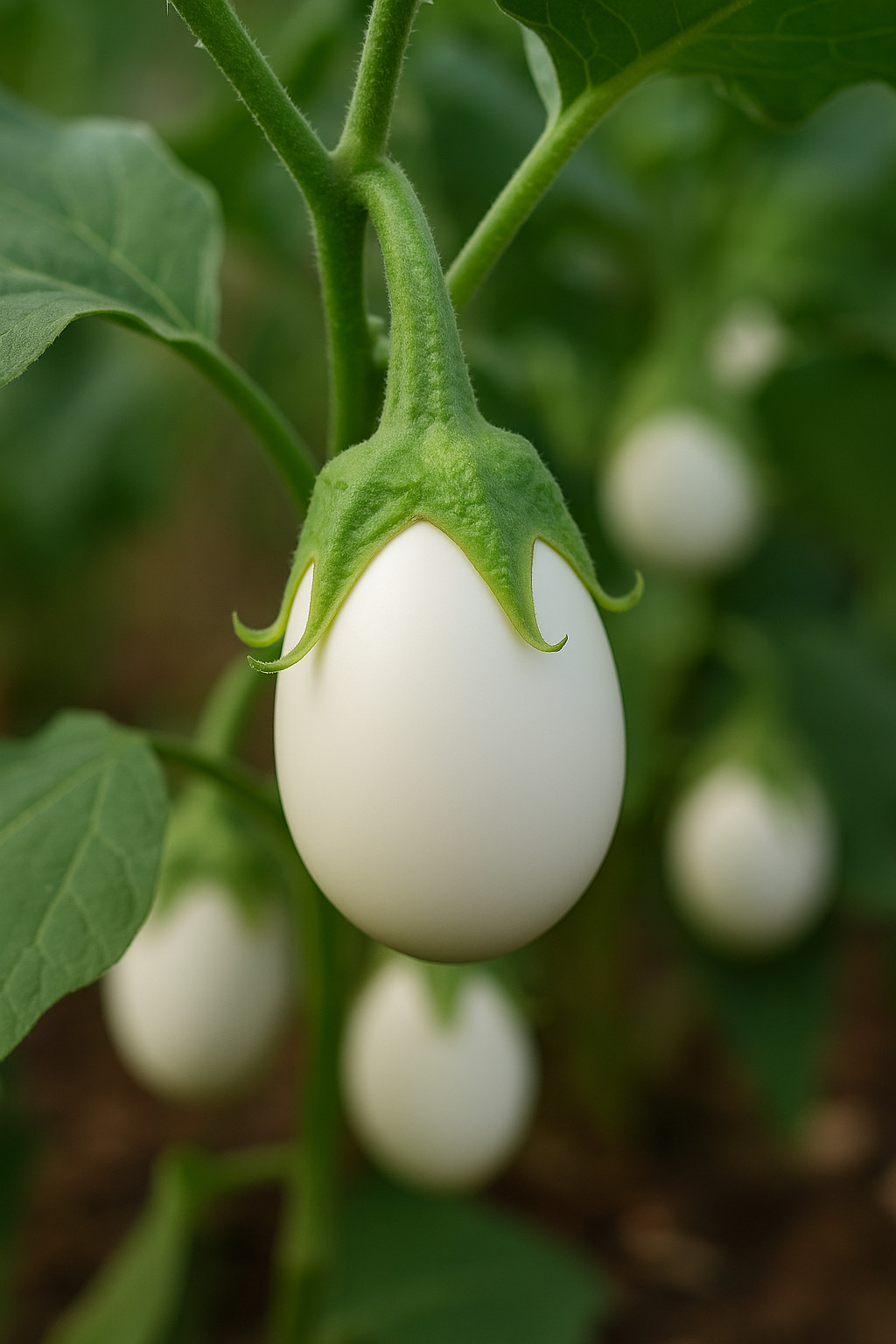 Japanese White Egg Eggplant Seeds – Rare Mini Eggplants Heirloom 25 Seeds