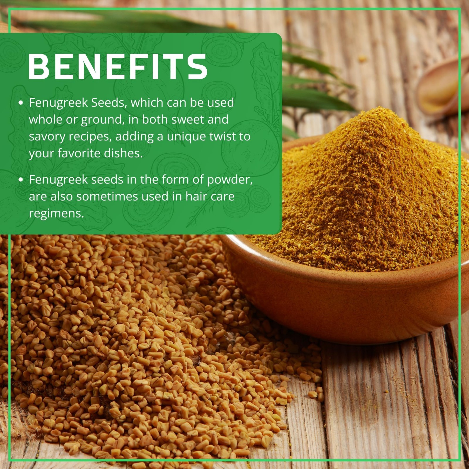 Organic Fenugreek Seeds 2.5 LB – Non-GMO, Gluten-Free, Whole Methi Seeds