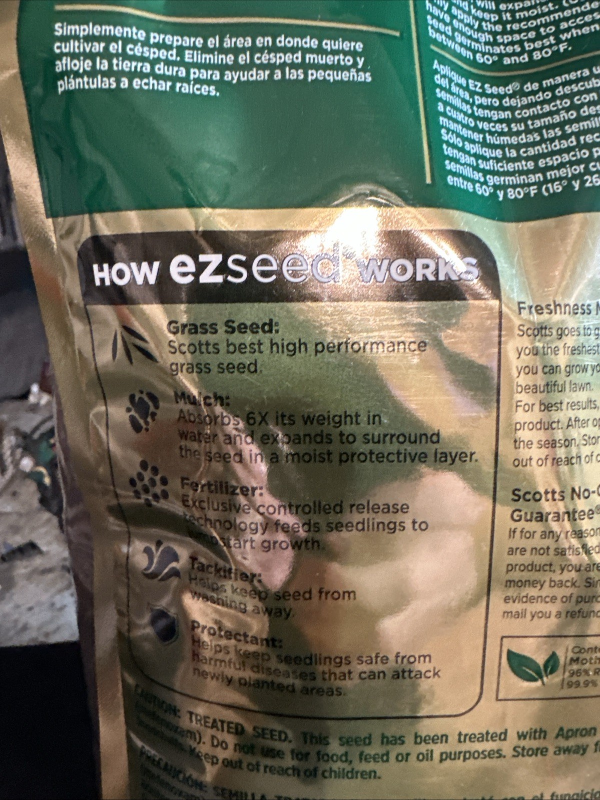 Scotts EZ Seed Patch & Repair Tall Fescue Lawns – 10 lb., Combination Mulch,
