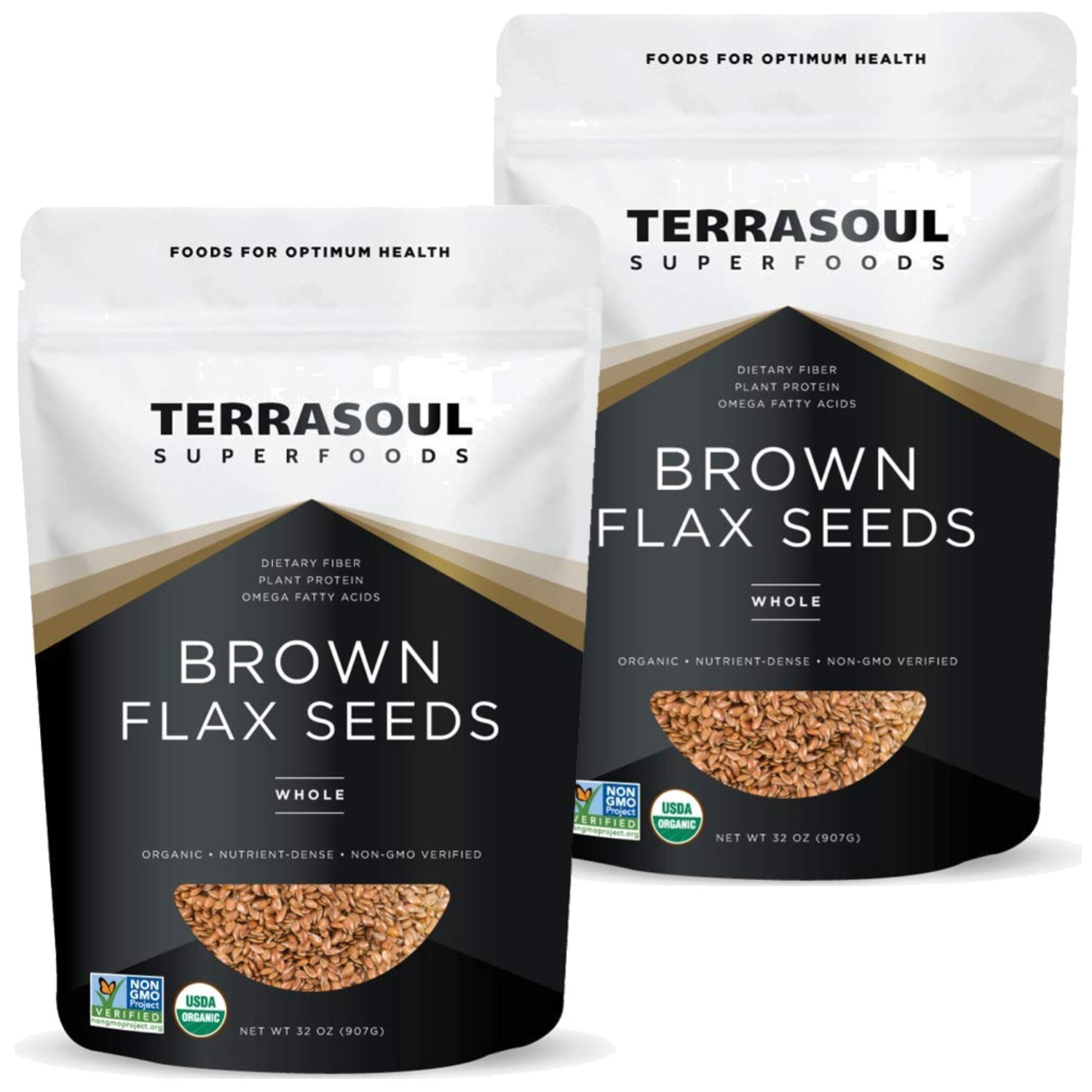 Raw Brown Flax Seeds, , Gluten-Free