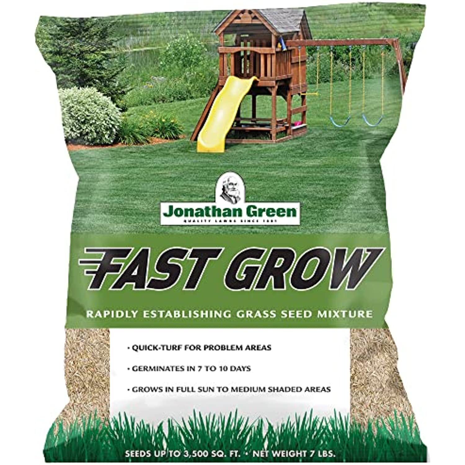 Jonathan Green (10840) Fast Grow Grass Seed – Cool Season Lawn Seed (7 lb)