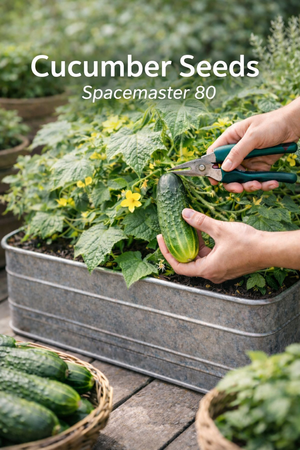 Spacemaster 80 – Cucumber Seeds | Compact Bush Container Cucumber 30 seeds