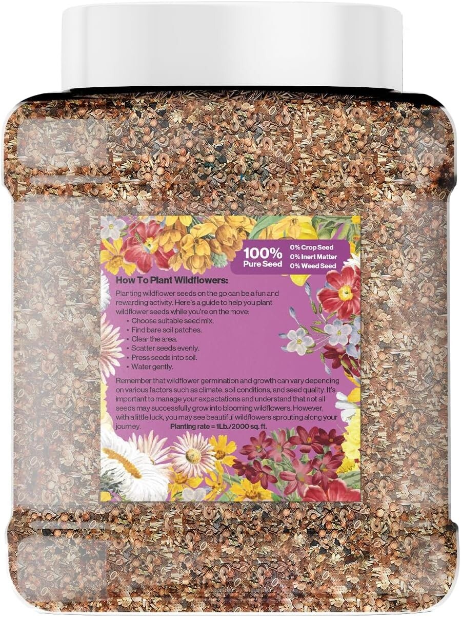 Transform Your Backyard – 1 Pound Bird & Butterfly Mix – Bulk Wildflower Seeds