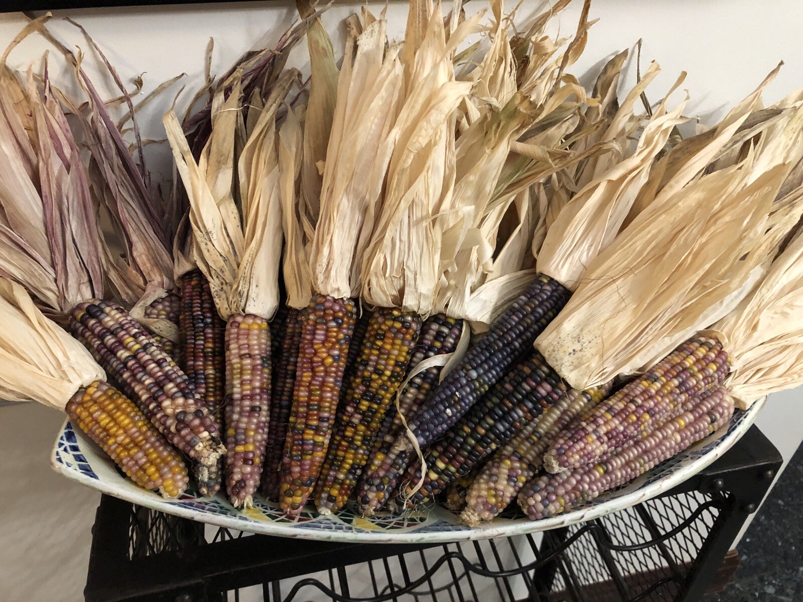 Ornamental corn/Glass Gem Corn Bouquet With 3 Ears of Corn