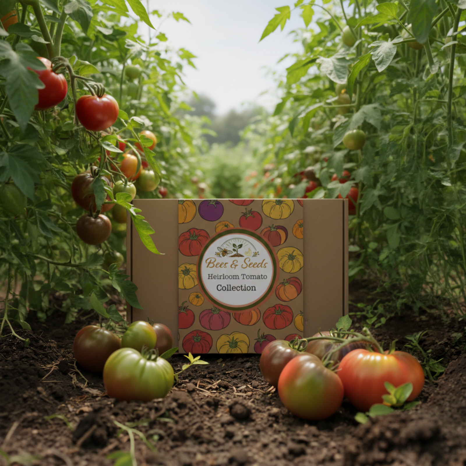 Heirloom Tomato Seeds Collection Non-GMO Open Pollinated Variety Kit Gift Box