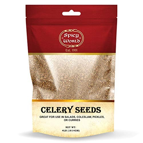 Whole Celery Seeds 4lb Bulk – Premium Quality, Vegan, Pure Spice, Salt-Free