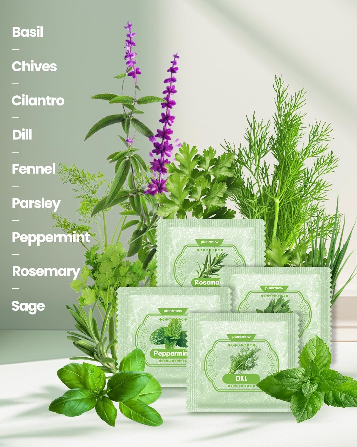 Indoor Herb Garden Kit – 9 Heirloom Seeds, Pots, Soil & Tools – Perfect Gift for