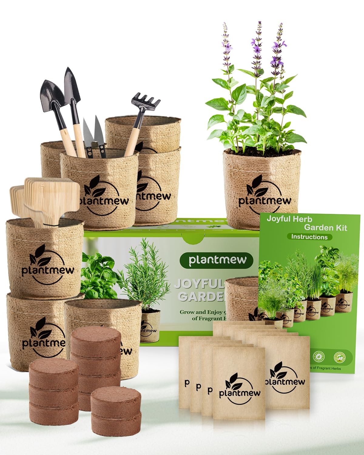 9 Herb Indoor Garden Kit – Unique Kitchen Gift for Women, Men, Mom, Friends -…