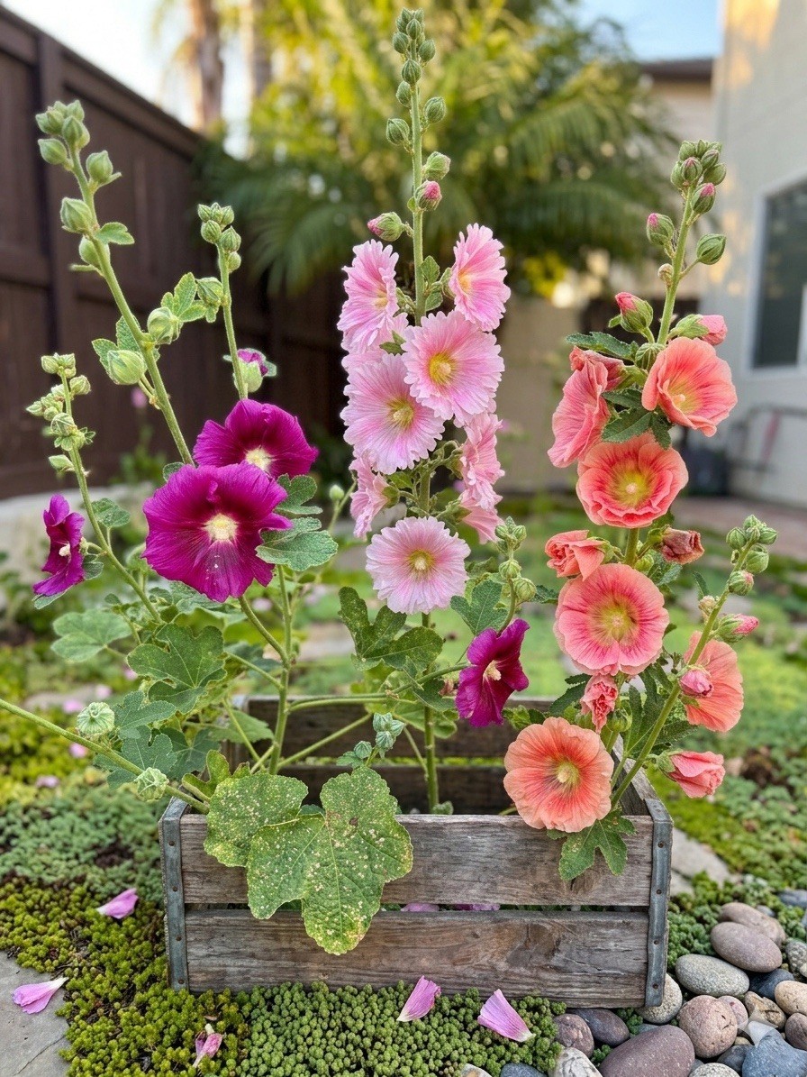 200 Fresh Hand Picked Hollyhock Seeds-Free Shipping