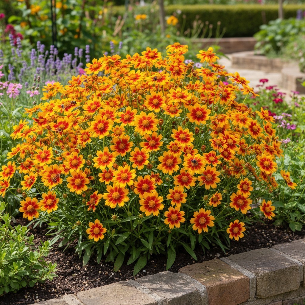 500 Coreopsis Seeds – Red-Centered Yellow Blooms for Summer Garden Color