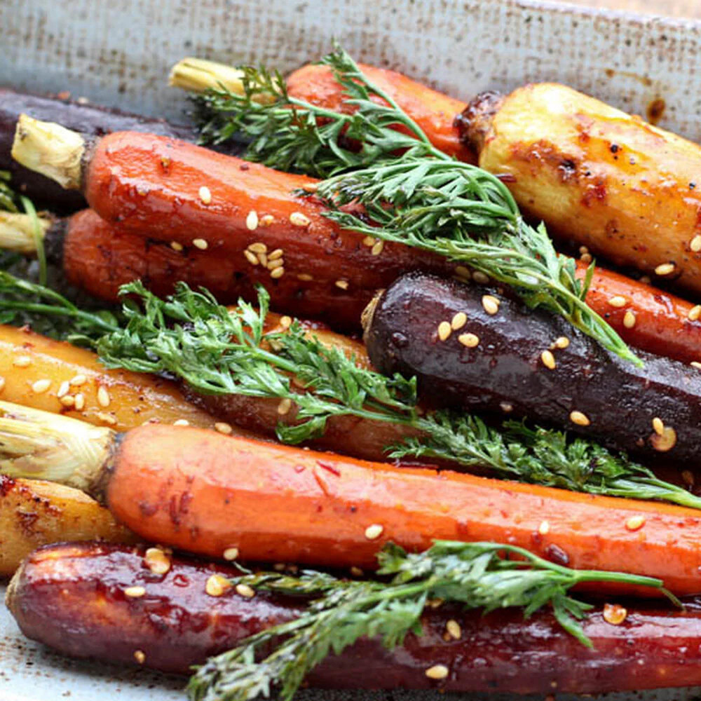 Rainbow Mix Carrot Seeds | Purple Red Yellow Orange Kaleidoscope Blend Seed 2024