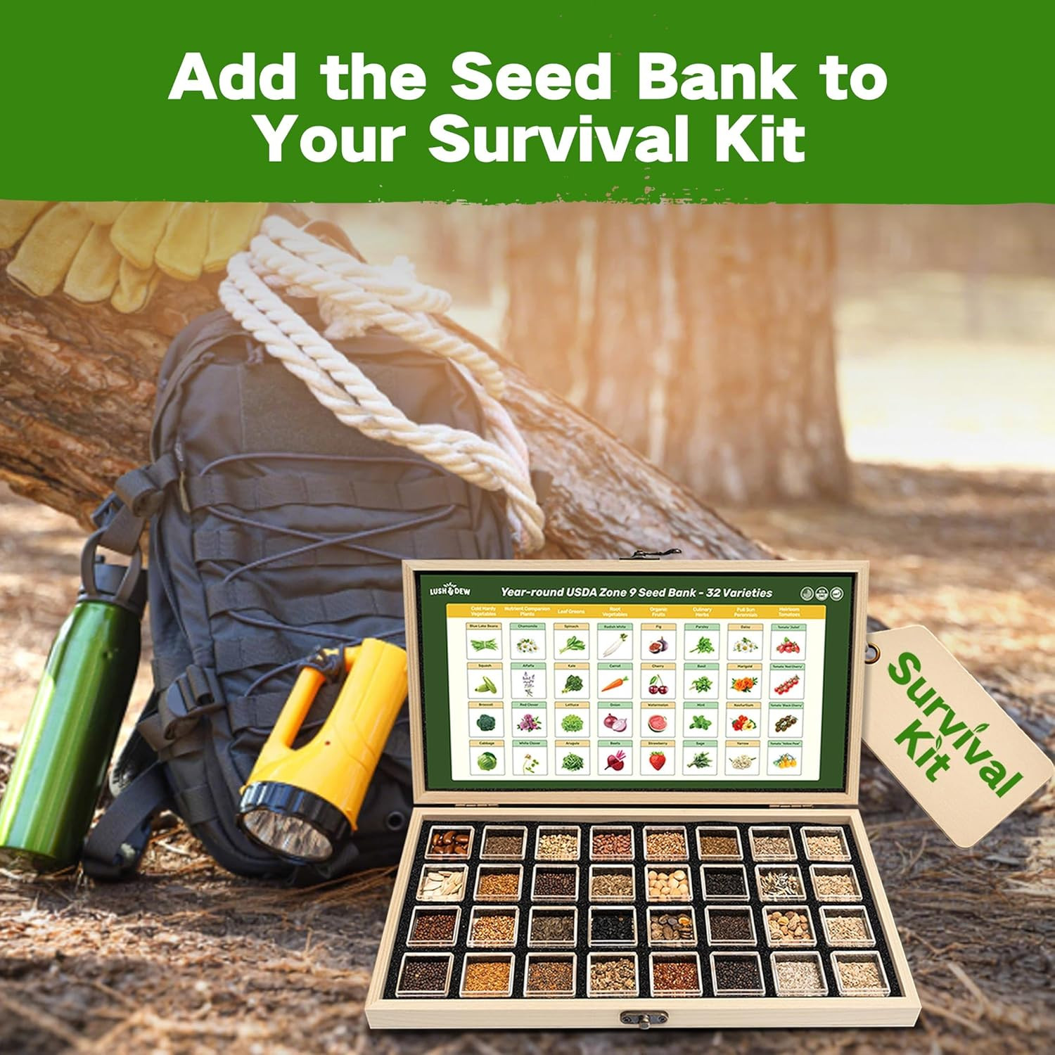 30,000+ Non-GMO Heirloom Seeds for Gardening & Survival Preparedness