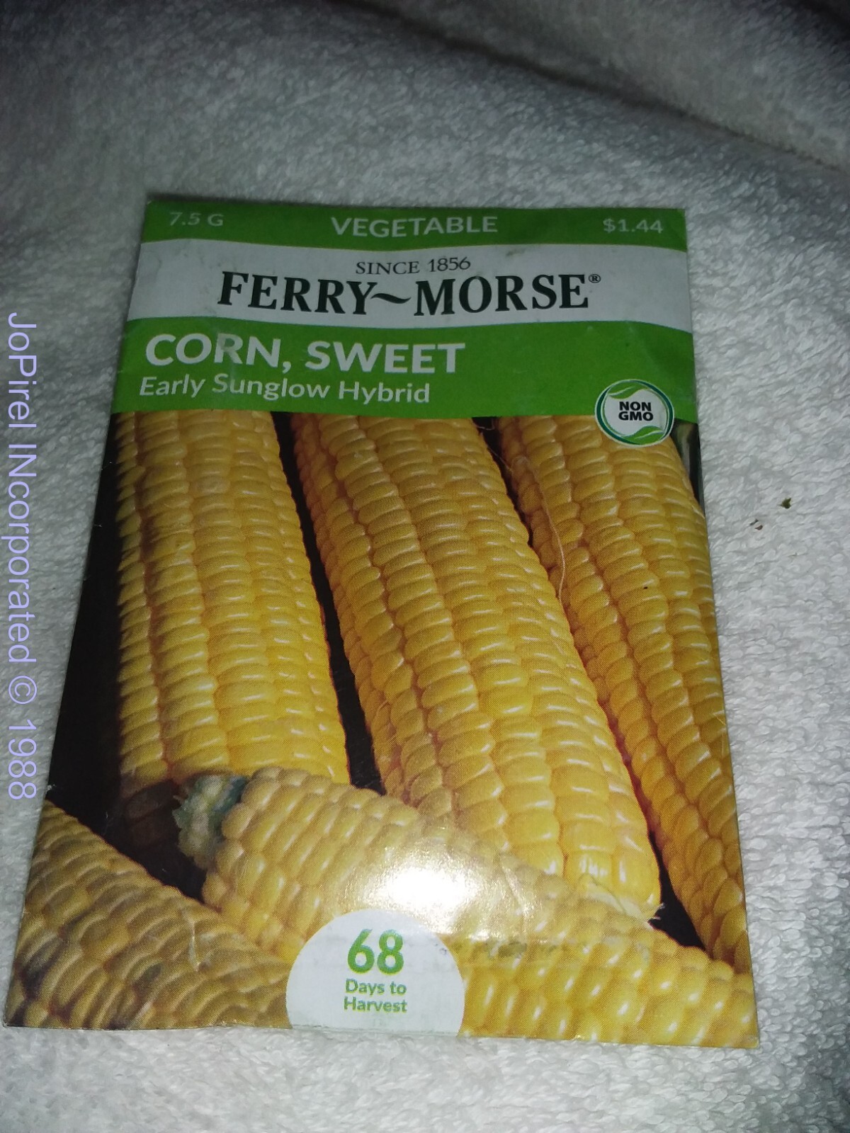 Corn Sweet 6.1- 7.5 G Seeds NON-GMO Ferry Morse/Burpee 68 days to harvest 11/22