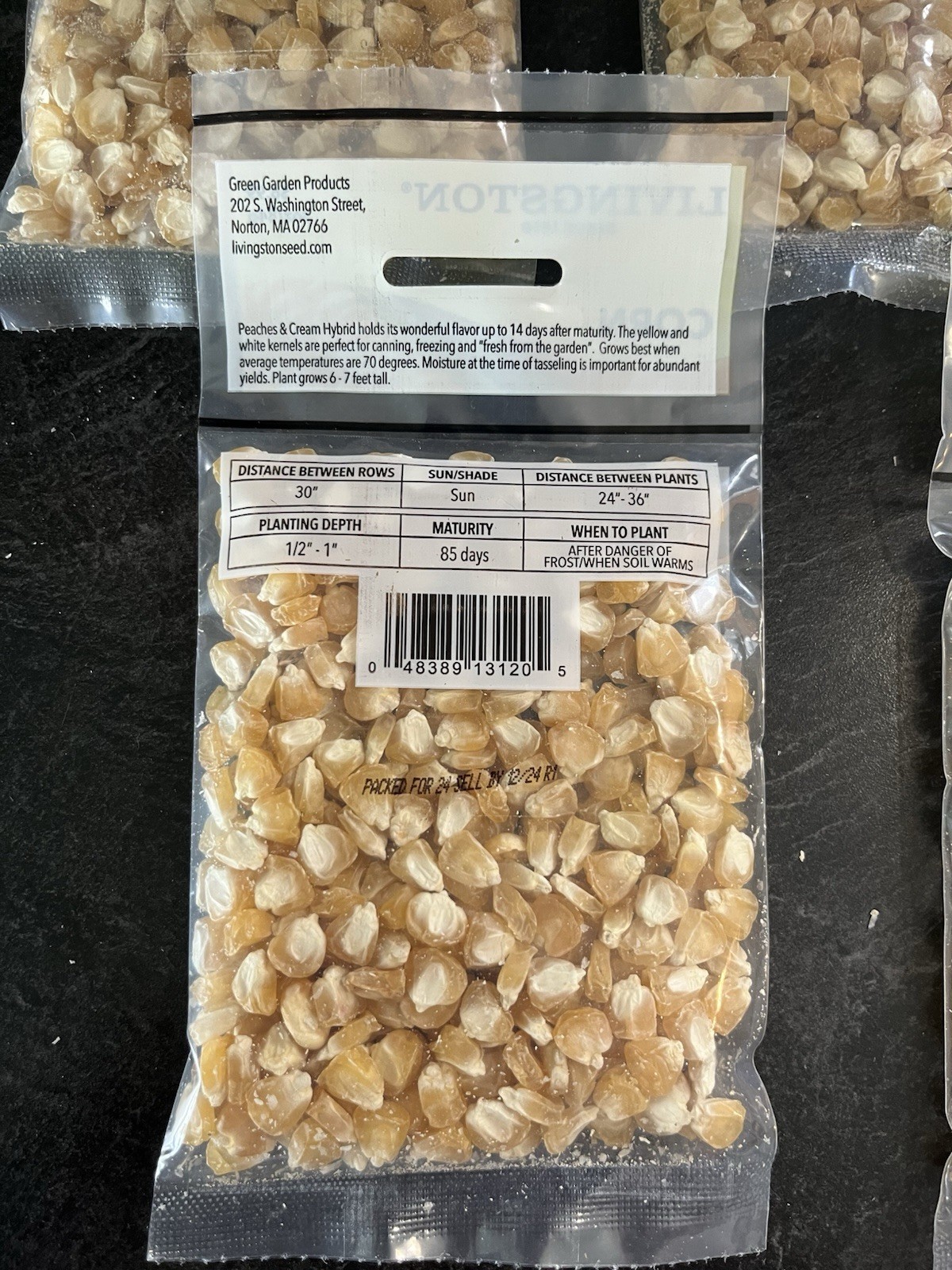 5 Bags Livingston Yellow & White HYBRID Peaches & Cream Mid , 3 Oz. Bag