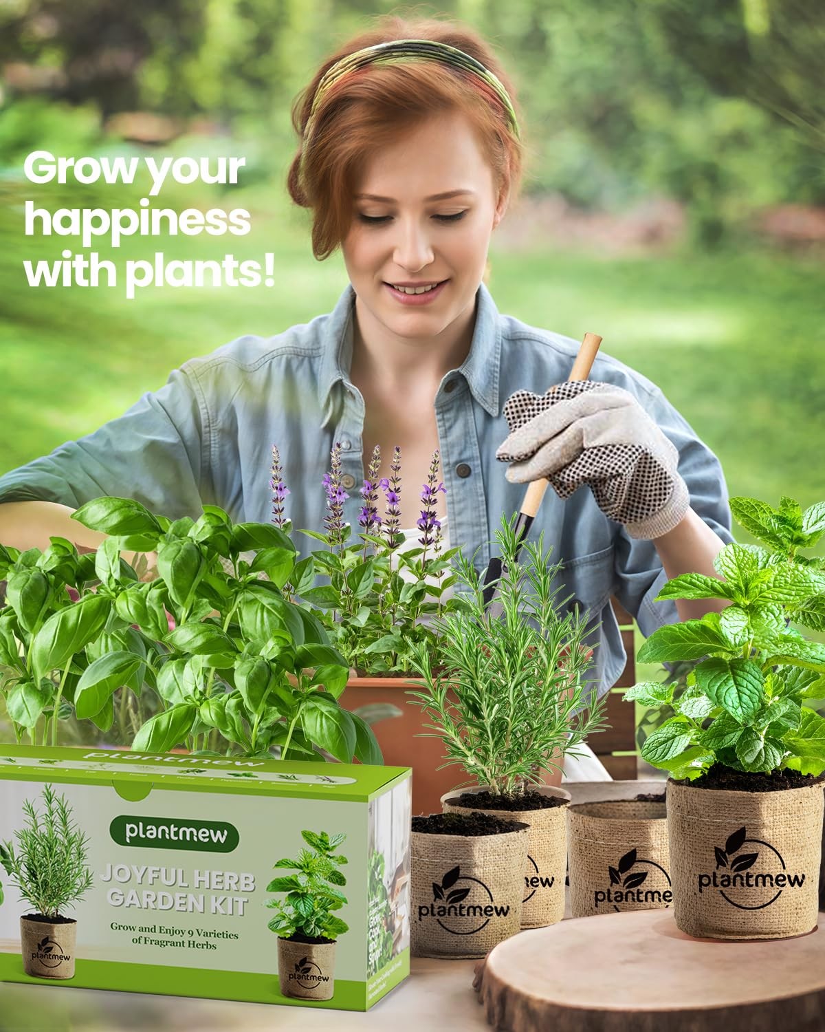 9 Herb Indoor Garden Kit – Unique Kitchen Gift for Women, Men, Mom, Friends -…