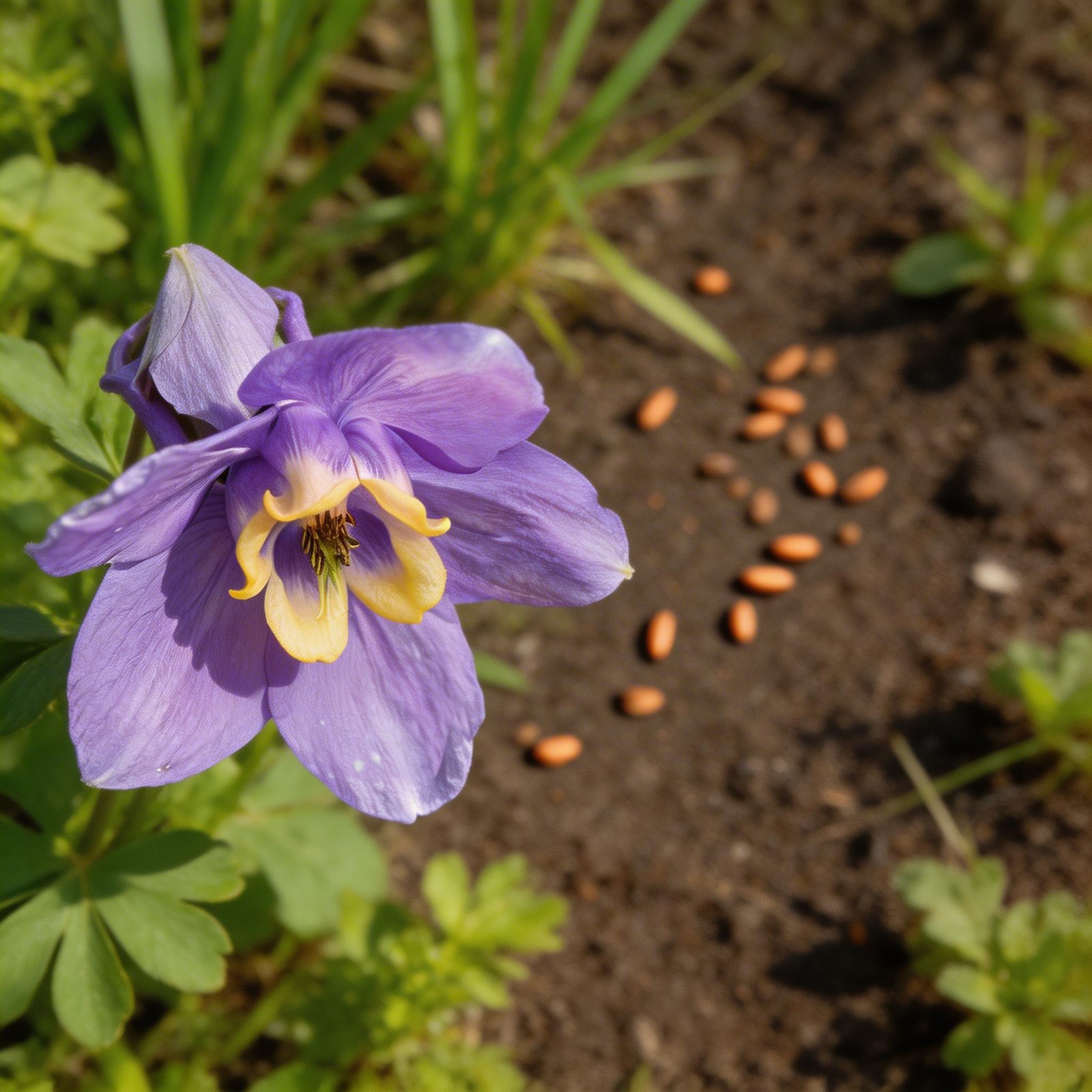 Columbine Flower Seeds 1000PCS Perennial Seeds for Home Garden Border Planting