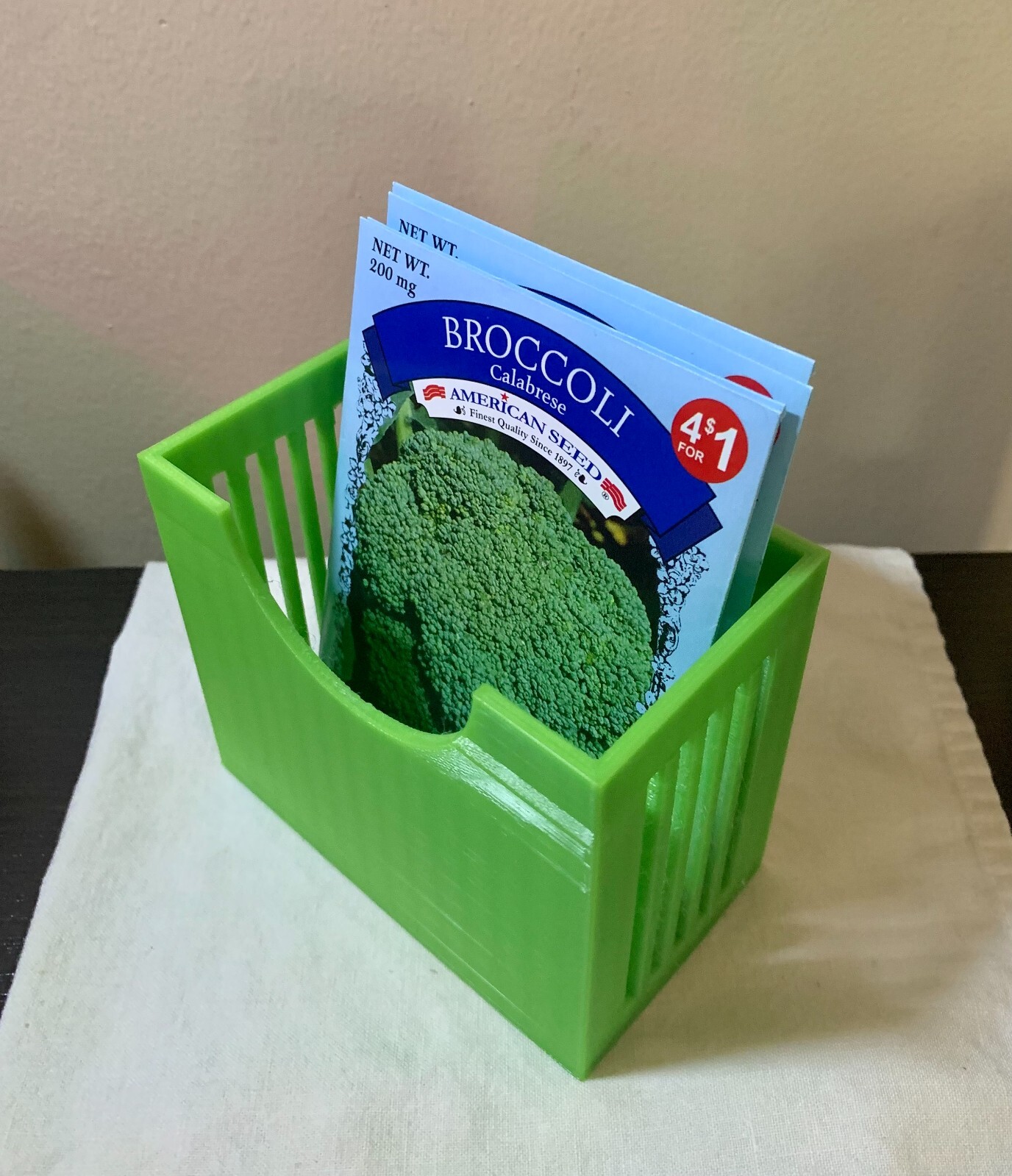 Seed Packet Box 3D Printed Seeds Case Garden Root Organizer for Planting Storage