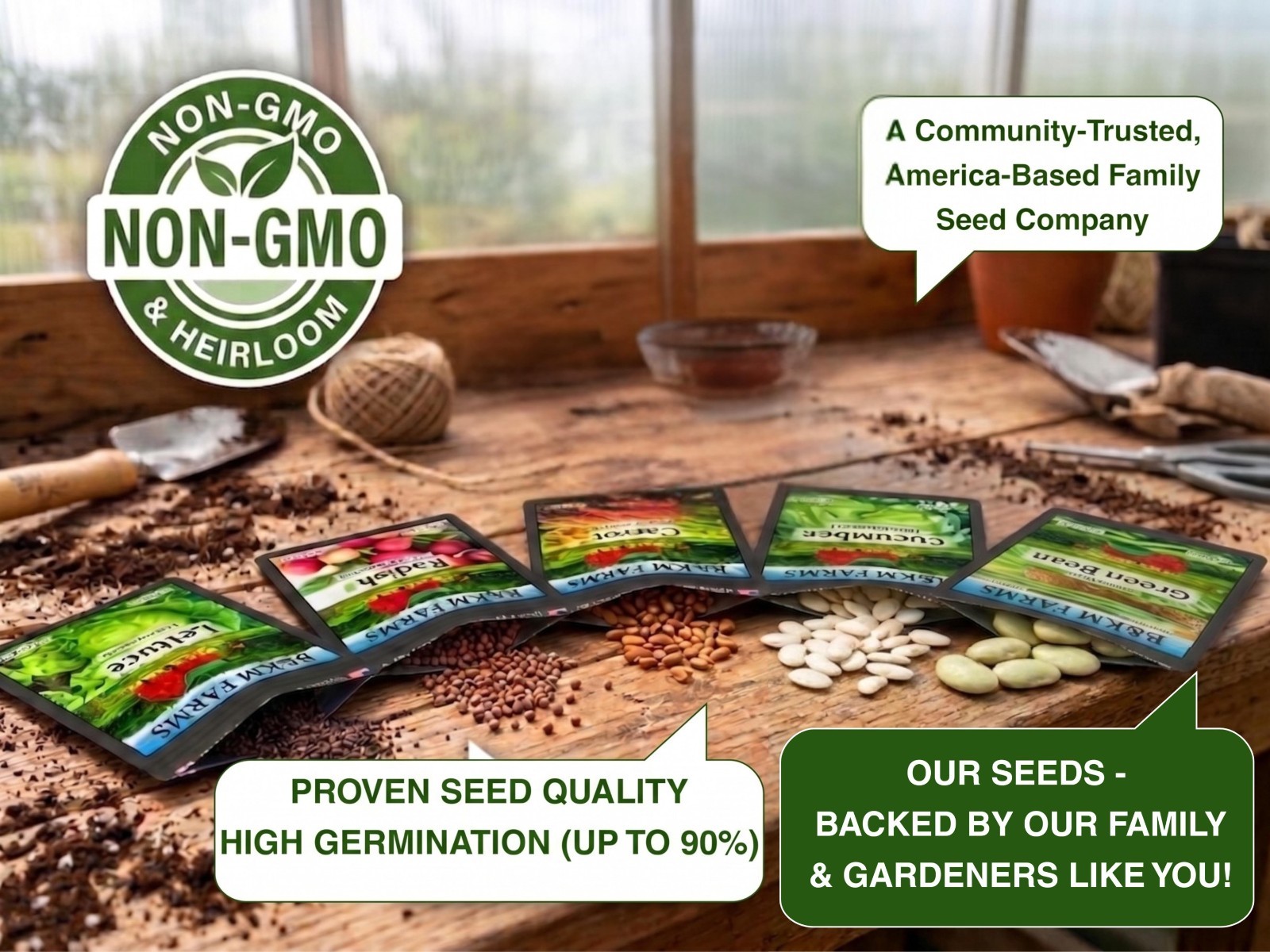 🌿 50 Heirloom Seed Varieties – Pick Your Own! Non-GMO Vegetable, Fruit, Herb &