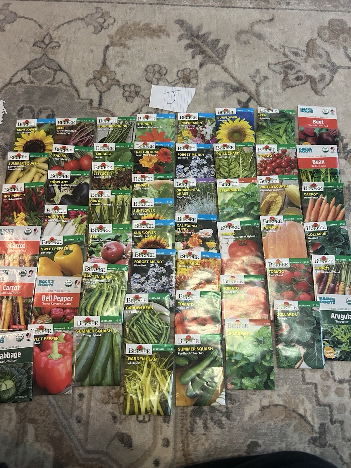 Lot J seeds Vegetable, flowers And Herb Seed Packets Packs 2025 mix gardening.