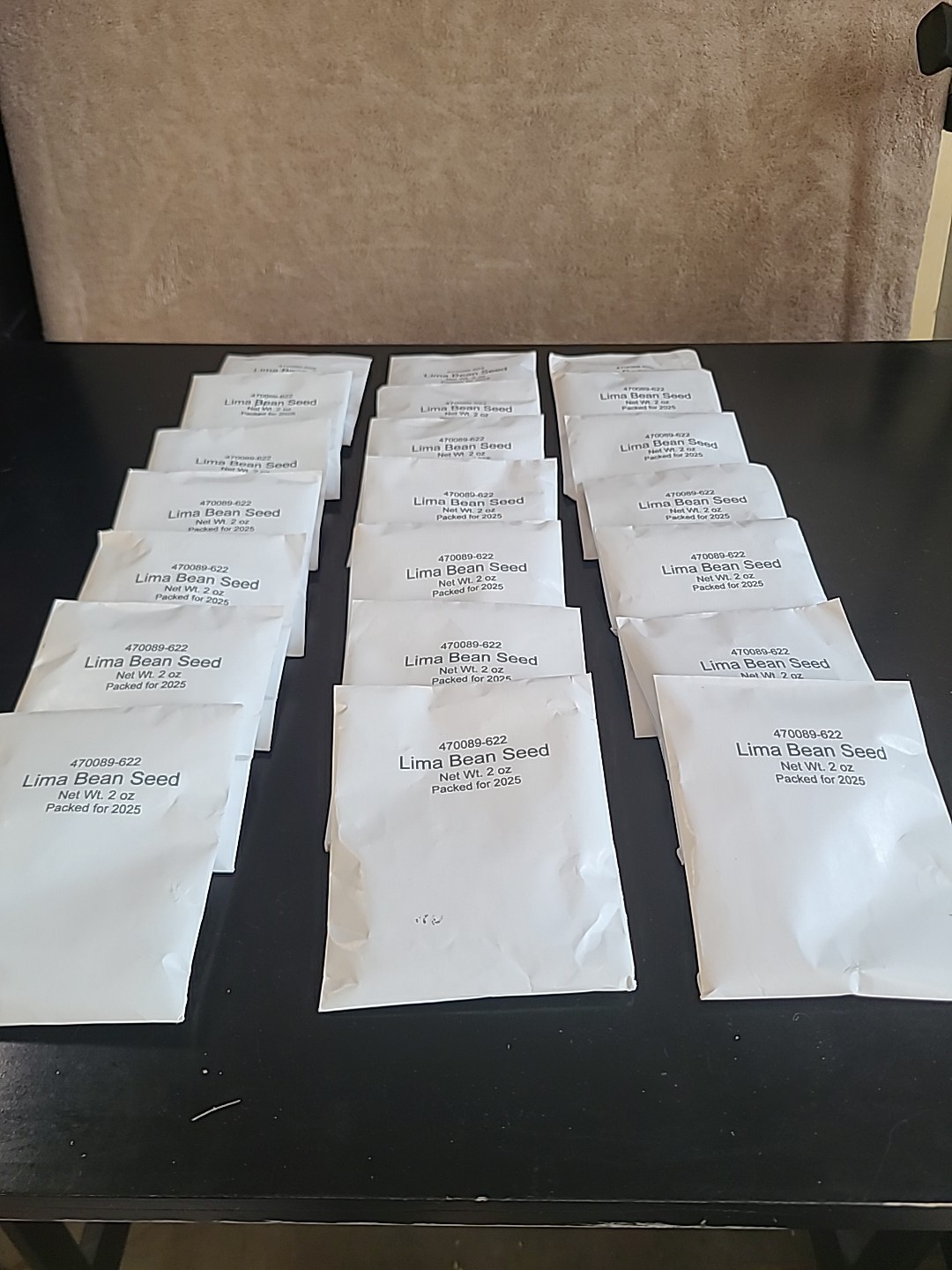 lima bean seeds 21 Pack 2 Oz. Each
