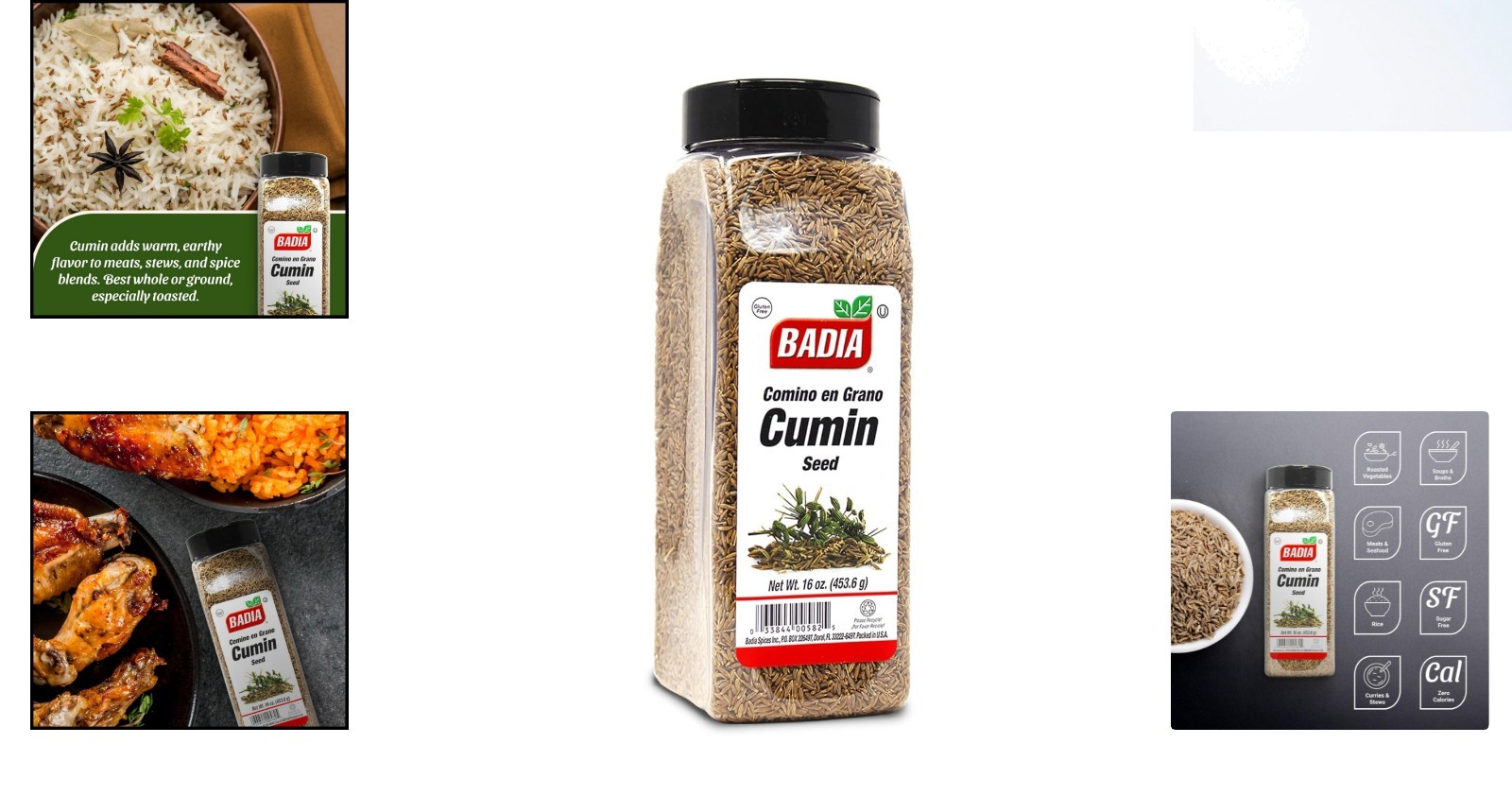 16 oz Whole Cumin Seeds – Gluten-Free Spice for Flavorful Cooking