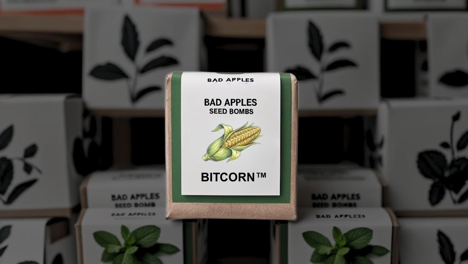 Bad Apples BITCORN™ Seed Bombs – Crypto Corn Scheme – Guerrila Garden – 1 Acre