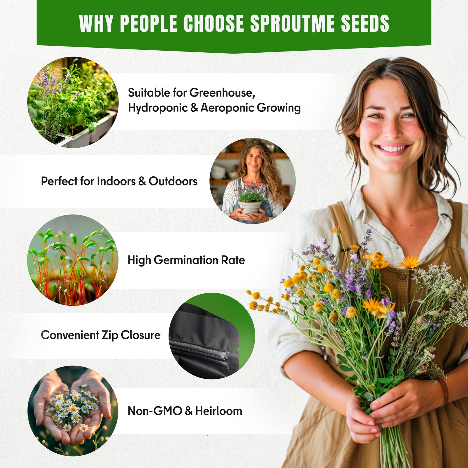 Medicinal Herb Seeds Variety Pack – 15 NonGMO Heirloom Seeds for Indoors &