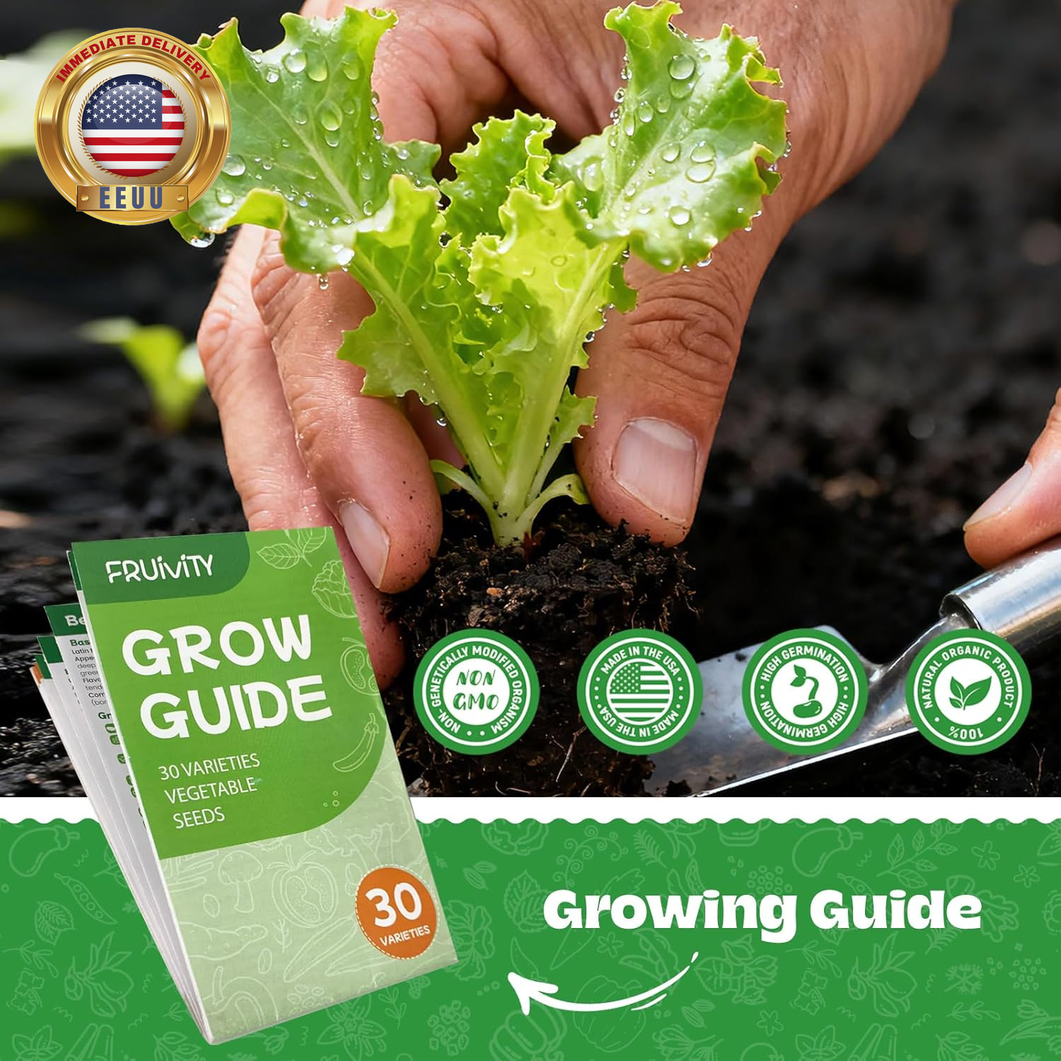 30 Heirloom Seeds Variety Pack – 18500+ Seeds for Planting Vegetables, Home Gard