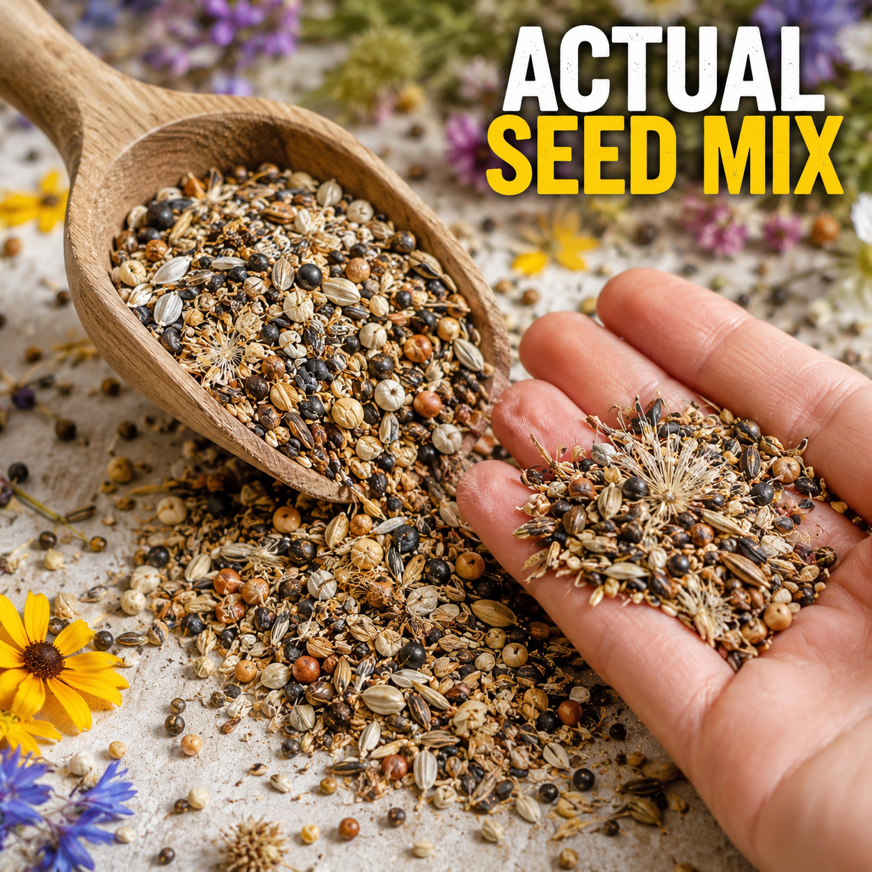 🌼 5000+ BULK WILDFLOWER SEEDS | CONTRACTOR LANDSCAPER 40+ VARIETY FREE SHIPPING