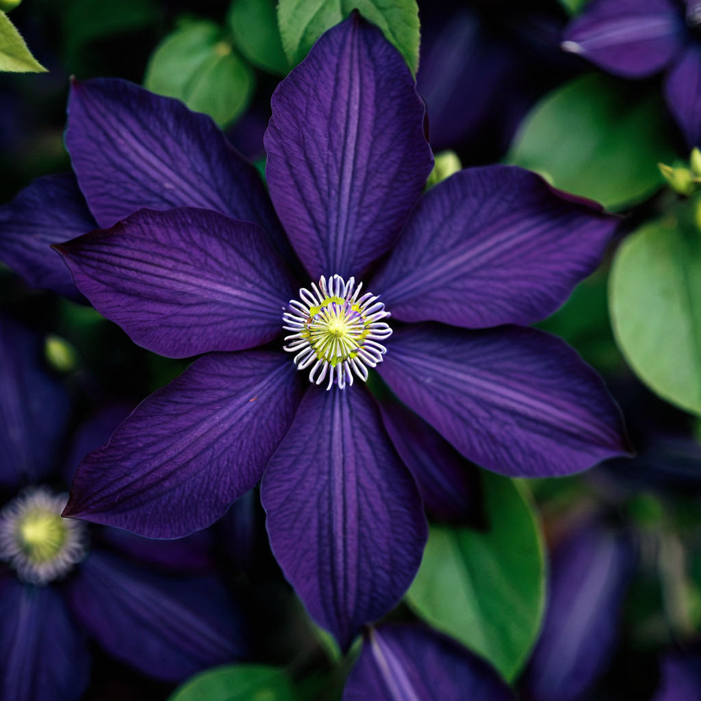 25 Dark Purple Clematis Seeds Flower Seed Perennial Flowers Vine US SELLER