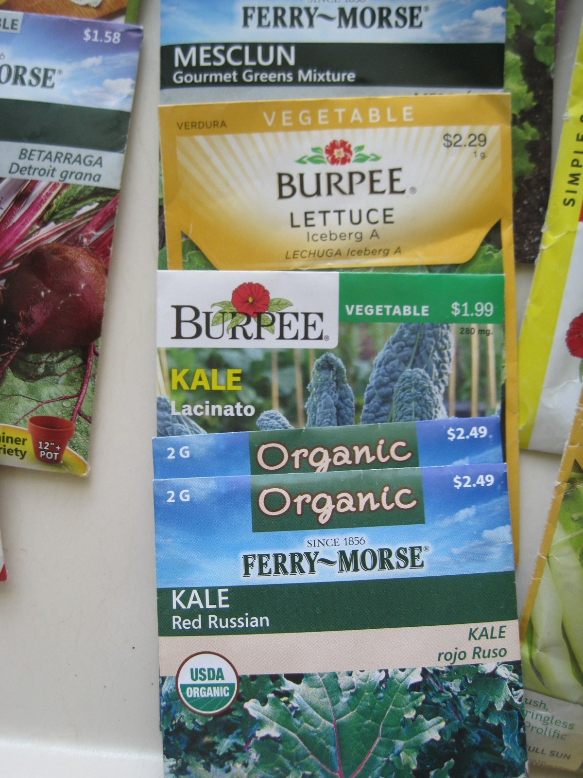 Large Lot 51 Sealed but Expired Vegetable Seeds Beans Greens Herbs Tomatoes ++