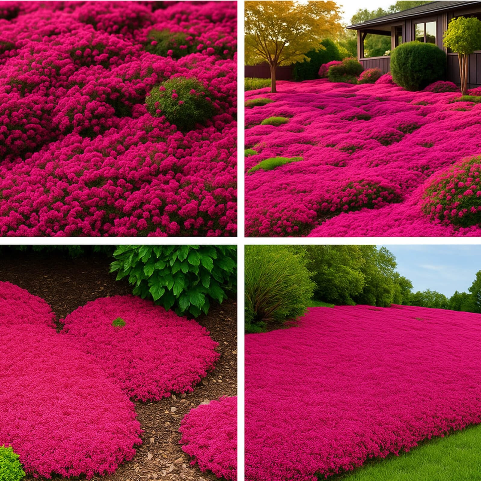 30,000 Tiny Red Creeping Thyme Seeds (Thymus praecox) – Bulk Perennial Ground…