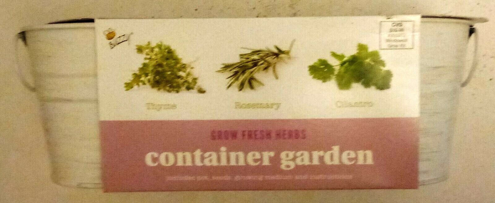 Buzzy Fresh Herb Garden (Thyme/Rosemary/Cilantro) Pack 2020/Sell By 12/31/2020
